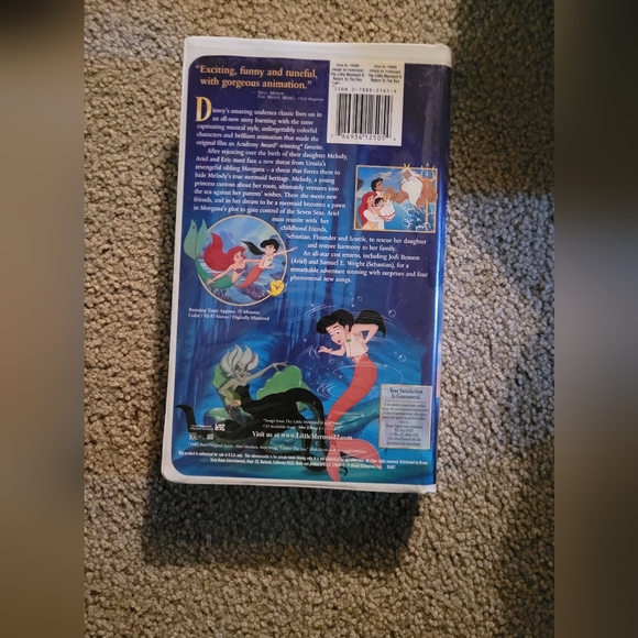 Disney VHS The Little Mermaid 1 and 2!!!! Collectors addition! - Picture 4 of 4